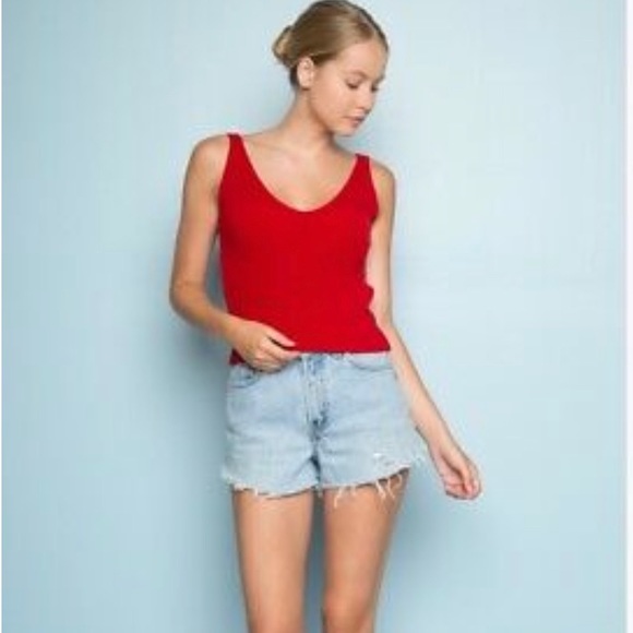 Red sweater tank Clearance